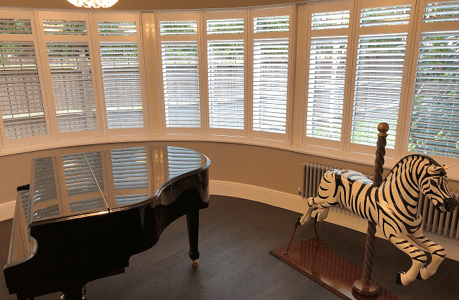 Bespoke circular bay shutters