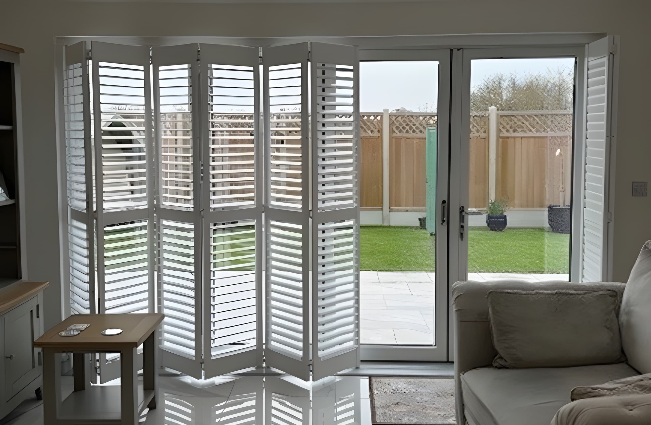 Sliding shutter panels