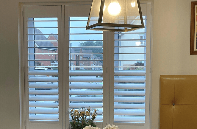 Full height plantation shutters