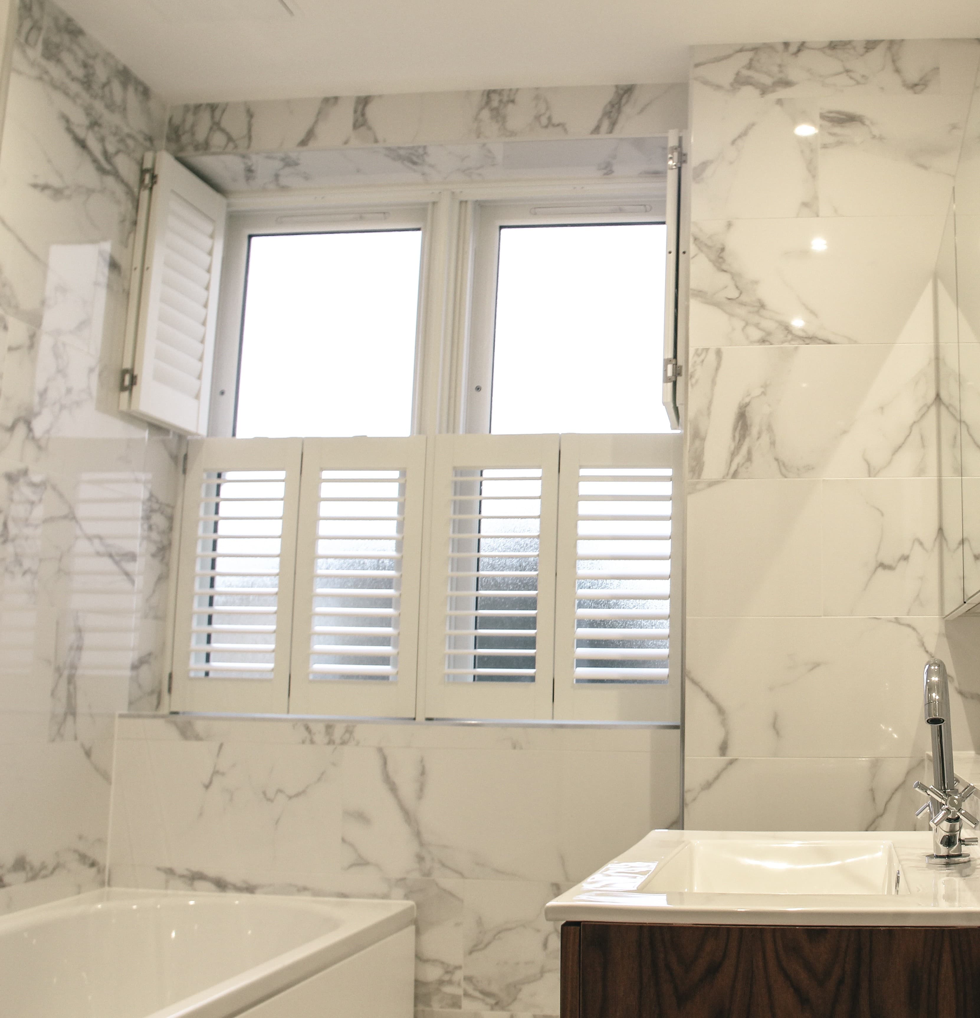 Tier On Tier Shutters For Sash Windows in Essex