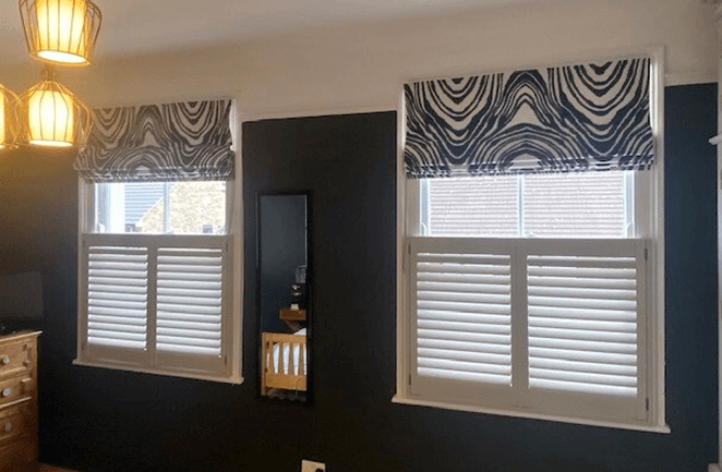 Privacy café style shutters