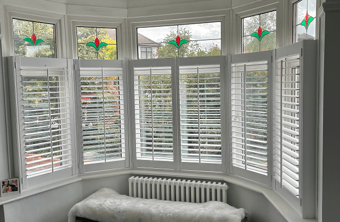 White café style shutters