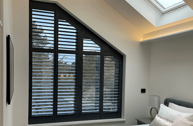 Shutters for triangular attic windows